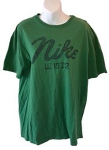 Nike 1972 Graphic Print T Shirt Mens Large Regular Fit Green Cotton Few ... - £7.46 GBP