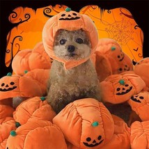 Funny Pumpkin Pet Hat - Cute Halloween Costume For Pets - £8.80 GBP