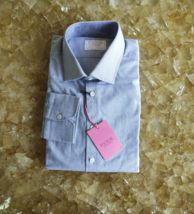 Thomas Pink London Tailored Fit Formal Chambray Shirt $149 Worldwideshipping - £69.82 GBP