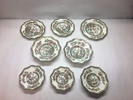 Vintage Coalport China Indian Summer Pattern Various Plate Saucers Set 8 Piece - £107.22 GBP