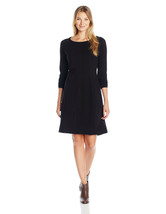 New Womens NWT PrAna Chrissa Black Dress M Long Sleeves Organic Cotton Seams  - £101.29 GBP