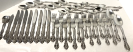 Oneida Stainless MICHELANGELO 42 Piece Used Cube USA Flatware - $206.91