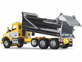 Kenworth T880 Day Cab with Rogue Transfer Dump Body Truck Yellow with White and  - £97.19 GBP