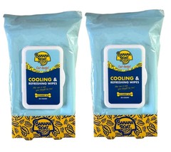 2Pack Banana Boat Cooling &amp; Refreshing Wipes for Dogs, Cucumber Aloe 100ct Total - £15.47 GBP