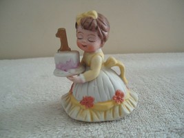 Vintage Ucgc Little Girl Holding 1st Birthday Cake Figurine &quot; Beautiful Item &quot; - £13.22 GBP