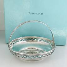 Tiffany &amp; Co Sterling Silver Makers Trinket Nut Candy Basket Dish - £312.38 GBP