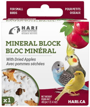 [Pack of 3] HARI Dried Apple Mineral Block for Small Birds 1.4 oz - £20.62 GBP