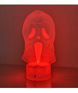 Acrylic Scream Movie Ghostface 3D Night Light with Remote 7 Colors Bedro... - $36.60 CAD