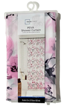 Mainstays PEVA Shower Curtain 72x72in Cherry Blossom Pink Flowers - £15.93 GBP