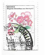 Argentina 1985 flowers-austral-begonia stamp - $2.05 CAD