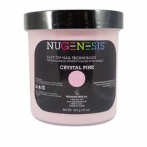 Nugenesis - 100% Pure Nail Dipping Powder - Pink &amp; White (Refill 16oz, Crystal P - £116.54 GBP