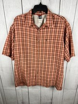 The North Face Men&#39;s Plaid Fishing Shirt Sz Large Short Sleeve Ventilated - £11.75 GBP