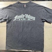 90s VINTAGE 1998 Family Values Tour T Shirt KORN Ice Cube Limp Bizkit Rock Rap T - £118.03 GBP