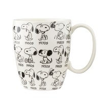 Department 56 Porcelain Peanuts Anniversary Snoopy Mug, 10 fluid ounces - £35.30 GBP