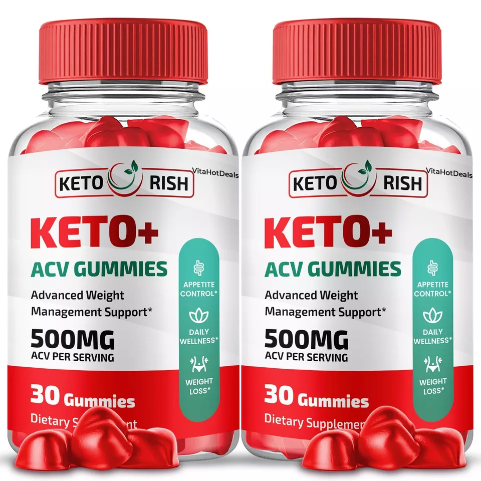 Keto Rish ACV gummies , Maximum Strength KetoRish Official Gummies (2 Pack) - $71.98