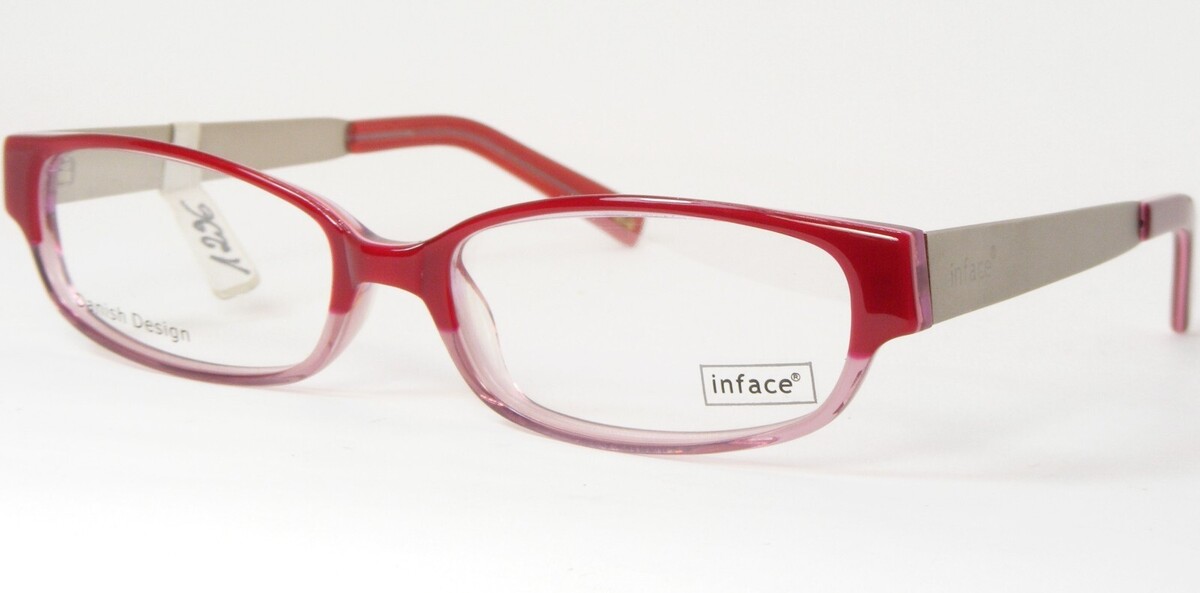INFACE Design Danois Si 9161-481 Rouge/Rose Unique Rare Lunettes 50-16-1... - $76.15