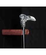 Antique Raven Skull Walking Stick Personal Protection Perfect Carved Nec... - £28.47 GBP