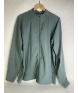 Reebok Track Jacket Zip Activewear Green Pockets Thumbholes Womens Plus ... - $54.45