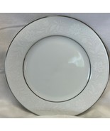 Noritake Ranier (6909) Bread &amp; Butter Plate Japan White Floral Platinum ... - $167.41 MXN