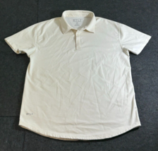 BYLT Lux Polo Shirt Men&#39;s XL Cream Bone Golf Tennis Sports Premium Basics - $24.69