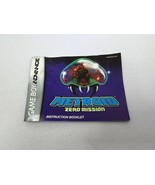 Metroid Zero Mission GBA Nintendo Manual Only - $80.87 CAD