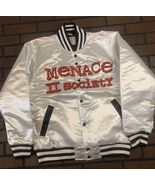 MENACE II SOCIETY Headgear Classics Streetwear White Jacket~Never Worn~ ... - $145.53+