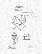 Folding Chair Patent Print - Gunmetal - £6.23 GBP+