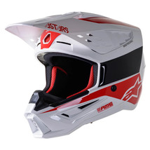 New Alpinestars SM5 Bond White/Red Helmet MX Motocross Adult ATV Mens - £173.08 GBP