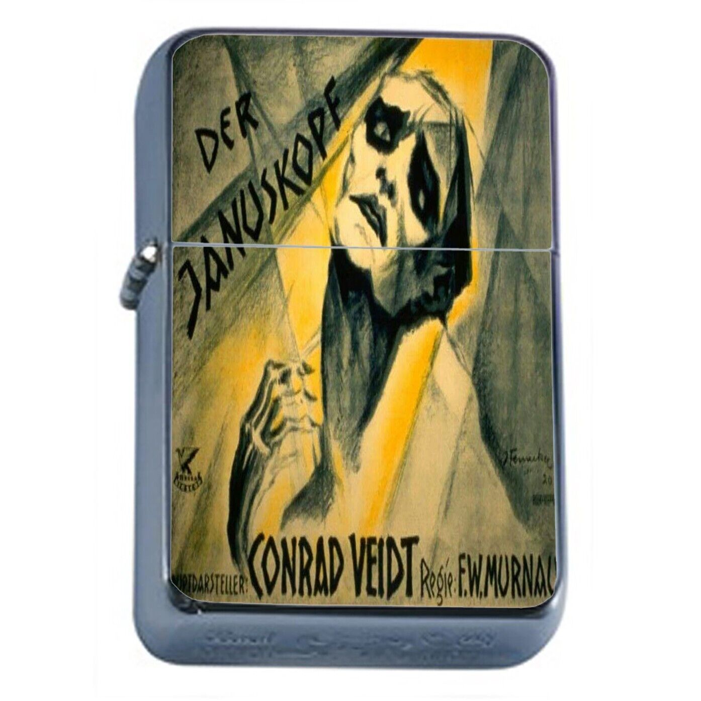 Vintage Expressionist Cinema Film Poster 1 Flip Top Oil Lighter Windproof
