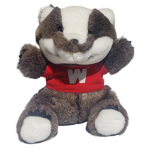 Dakin 1988 Plush Badger Wisconsin College University Mascot 80s Nature - £10.54 GBP