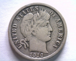1916 BARBER DIME VERY FINE / EXTRA FINE VF/XF VERY FINE / EXTREMELY FINE... - £15.15 GBP