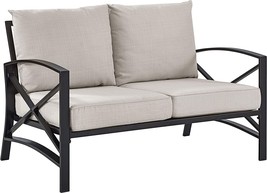 Crosley Furniture Ko60008Bz-Ol Kaplan Outdoor Metal Loveseat, Oiled Bron... - £354.10 GBP