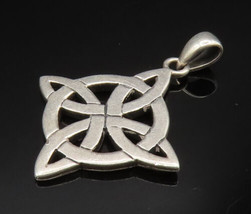 PETER STONE 925 Silver -  Vintage Enchanted Celtic Knot Pendant - PT20575 - £30.82 GBP