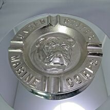 United States Marine Corps Ashtray Made in USA of Solid Alum Chrome Plated image 2