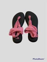 Sanuk Yoga Sling Sandals Womens 7 Stretch Knit Straps Soft Footbed Packa... - £15.45 GBP