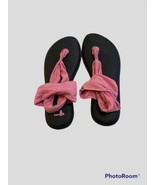 Sanuk Yoga Sling Sandals Womens 7 Stretch Knit Straps Soft Footbed Packa... - $26.45 CAD