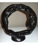 ROYAL HAEGER CIRCLE OF LOVE NUDE MAN/WOMAN SCULPTURE IN BLACK VPOC - £77.07 GBP