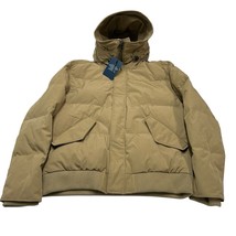 Cole Haan Jacket Mens L Khaki Down Puffer Coat Hooded Inner Tech Chore O... - $1,722.13 MXN