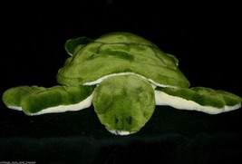 13&quot; JAAG SEA TURTLE GREEN &amp; CREME STUFFED ANIMAL PLUSH TOY NATURE LOVEY ... - £22.78 GBP