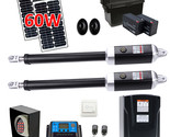 Full Solar Kit Swing Gate Operator For Dual Gates Up To 2200 Lbs / 40 Ft - $1,426.15