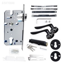 Entry Door Lock Set Door Lock Mortise Lever Handle Security Lock Kit Uni... - £33.40 GBP