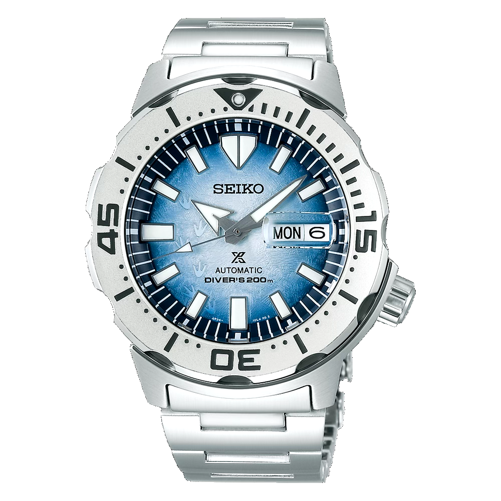 Primary image for Seiko Prospex Save The Ocean Frost Monster SE 42.4 MM Automatic Watch - SRPG57K1