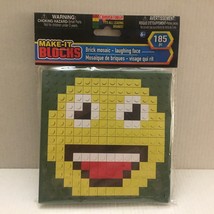 NEW Make-It Blocks Brick Mosaic Laughing Face - 185 Pieces - $166.65 MXN