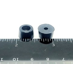 1/4&quot; Tall Round Rubber Equipment Bumper Feet 1/2&quot; Wide Black Steel Washe... - £8.01 GBP+