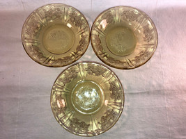 3 Vintage 5 Inch Sharon Berry Bowls Depression Glass Mint - £15.94 GBP