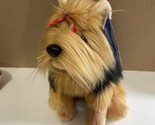 Rare 2016 Toys R Us Yorkshire Terrier Shih Tzu plush brown puppy dog new... - $22.72
