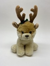 GUND Boo The World&#39;s Cutest Dog with Reindeer Antlers Plush Stuffed Anim... - £6.63 GBP