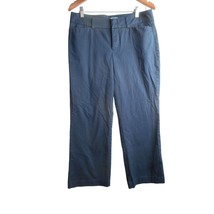 Navy Blue Dockers Size 10 S mid rise curvy Trouser cotton pants chino - $446.21 MXN