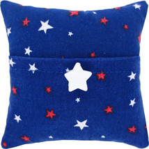 Tooth Fairy Pillow, Royal Blue, Star Print, White Star Bead Trim, Boys o... - £3.91 GBP