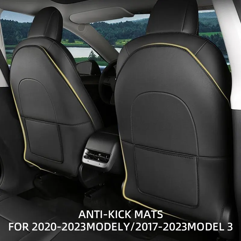 Car Seatback Protector for Tesla Model Y Model 3 Seat Back Protective Child - £19.48 GBP+